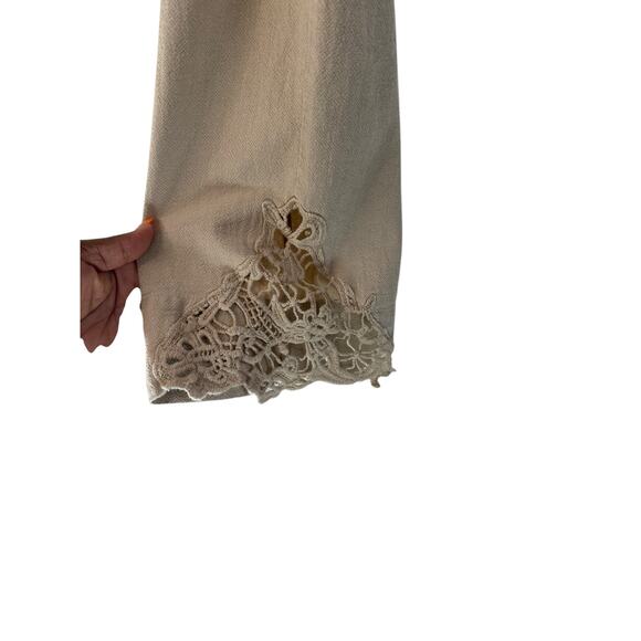 Soft Surroundings Pants Beige Pull On Stretch Relaxed Casual Straight Leg Large - Picture 3 of 11